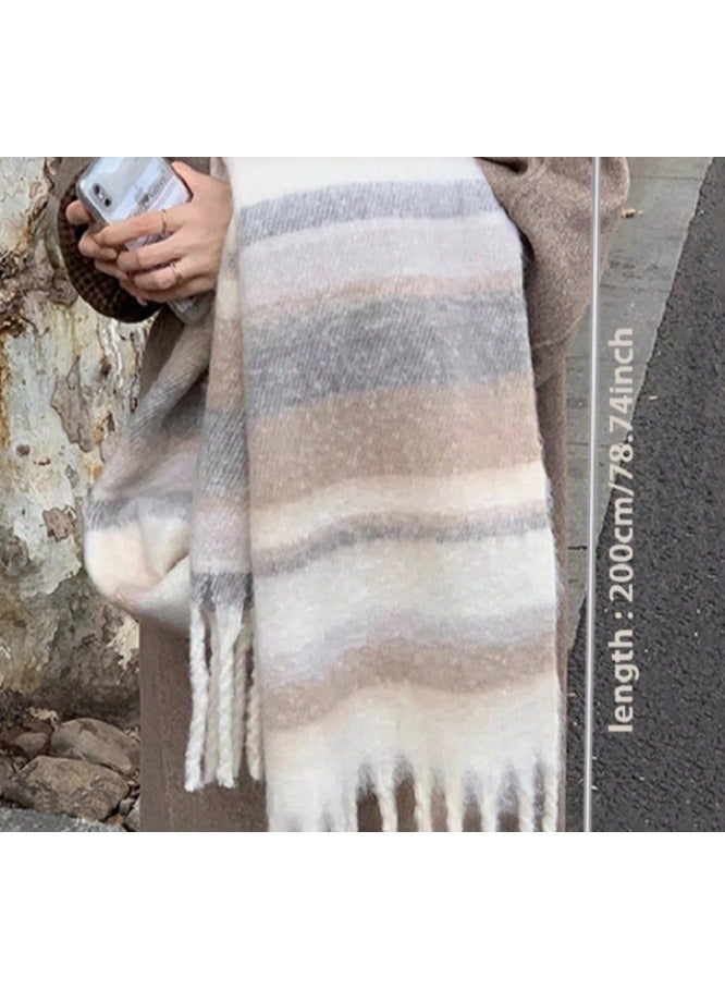 Shein 1pc Cute & Fashionable High-Quality Ambient Scarf , New Autumn/Winter Faux Cashmer - Image 3